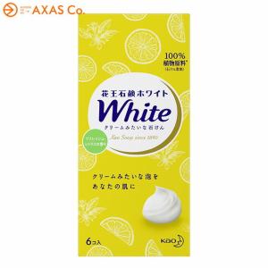 花王石鹸ホワイト リフレッシュ・シトラスの香り 普通サイズ [6コ箱]｜axas-co