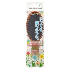 MAPEPE（マペペ） つやつや天然毛のミックスブラシ (1個) ヘアブラシ