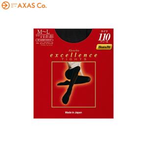 excellence(エクセレンス) タイツ110D サイズM-L (2足セット) Col.ピュアブラック｜axas-co