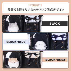 ポリチェック ショルダーバッグ 2ポケット ぷ...の詳細画像1