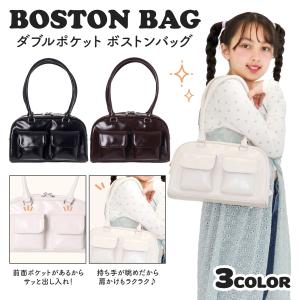 ボストンバッグ ハートバックル 合皮 ショルダー Coboca+ レディース