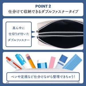 ポーチ Lee リー 帆布 ダブルファスナー ...の詳細画像2