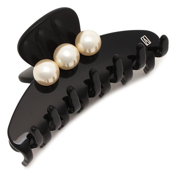 アレクサンドルドゥパリ ヘアアクセサリー タイムレス パール ヘアークリップ ブラック レディース ...