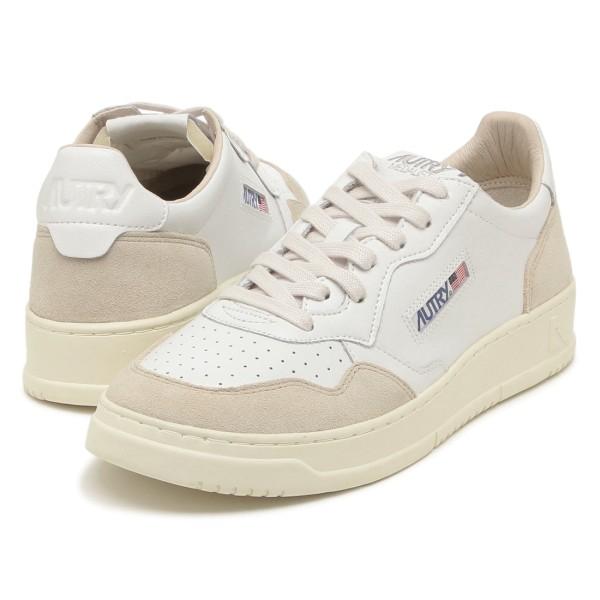 オートリー スニーカー メダリスト ホワイト ベージュ メンズ AUTRY AULM LS33