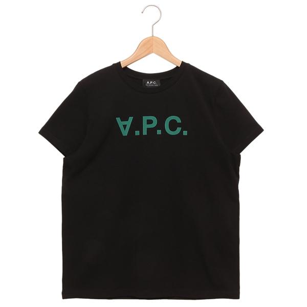 アーペーセー Tシャツ カットソー ブラック グリーン レディース APC F26944 COBQX...