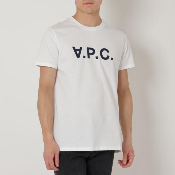 【P5％ 5/29 0時〜24時】アーペーセー トップス Tシャツ ホワイト メンズ APC A.P...