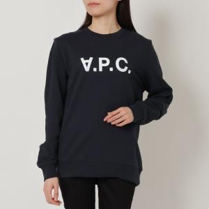 アーペーセー スウェット プルオーバー ネイビー メンズ レディース APC H27378 COFAX IAK DARK NAVY｜axes