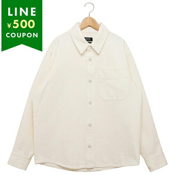 アーペーセー シャツ ブラウス オーバーシャツ ホワイト メンズ APC H02918 COFCN ...