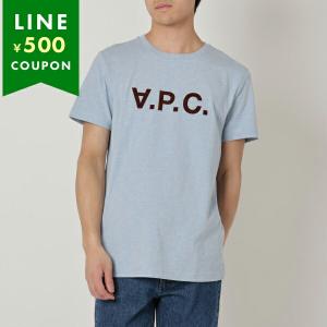 アーペーセー Tシャツ カットソー Tシャツ 半袖カットソー トップス ブルー メンズ APC H26943 COGFI IAL｜axes