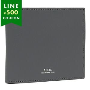 アーペーセー 二つ折り財布 グレー メンズ APC H63340 PXAWV IAC