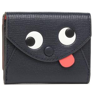 【P10％ 4/28 0時〜4/29 24時】アニヤハインドマーチ 三つ折り財布 ミニ財布 ネイビー レディース ANYA HINDMARCH 5050925142816｜axes