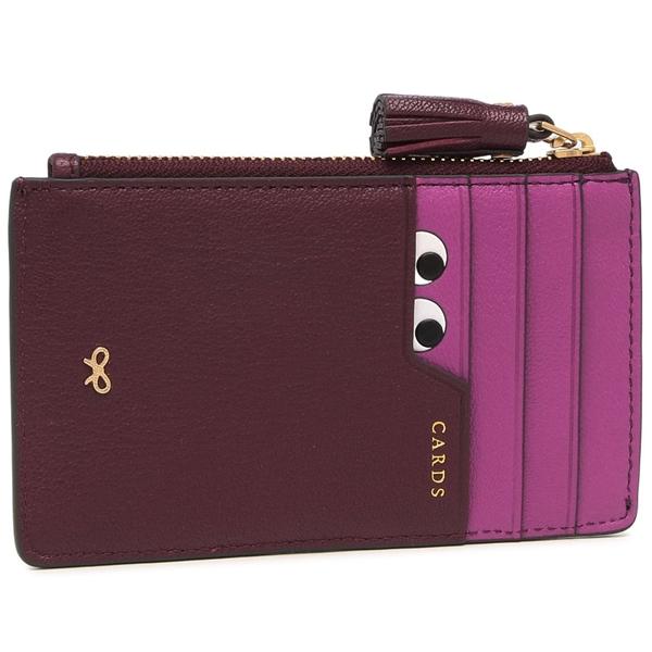 アニヤハインドマーチ フラグメントケース コインケース アイズ カードケース ワインレッド レディー...