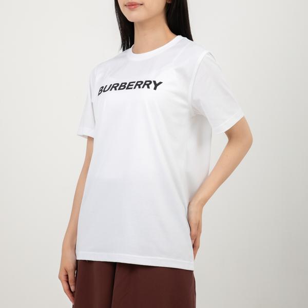 バーバリー Tシャツ 半袖カットソー トップス ホワイト レディース BURBERRY 805672...