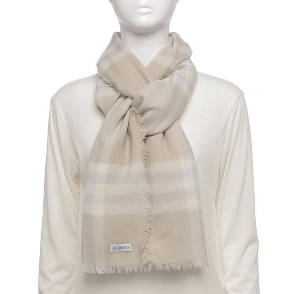 バーバリー スカーフ ジャイアントチェック ベージュ レディース BURBERRY 8110469 ...