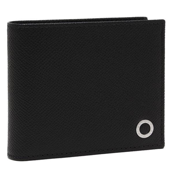 ブルガリ 二つ折り財布 ブラック ブルー メンズ BVLGARI 280287