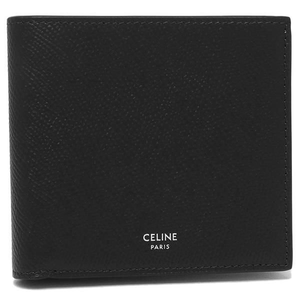 セリーヌ 二つ折り財布 バイフォールドウォレット ブラック メンズ CELINE 10B653BEN...