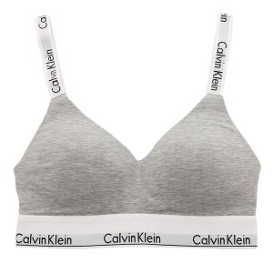 【P10% 〜5/20 9時】カルバンクライン インナー モダン コットン ブラジャー ブラレット カップ付 グレー ホワイト レディース CALVIN KLEIN QF7059 050｜axes