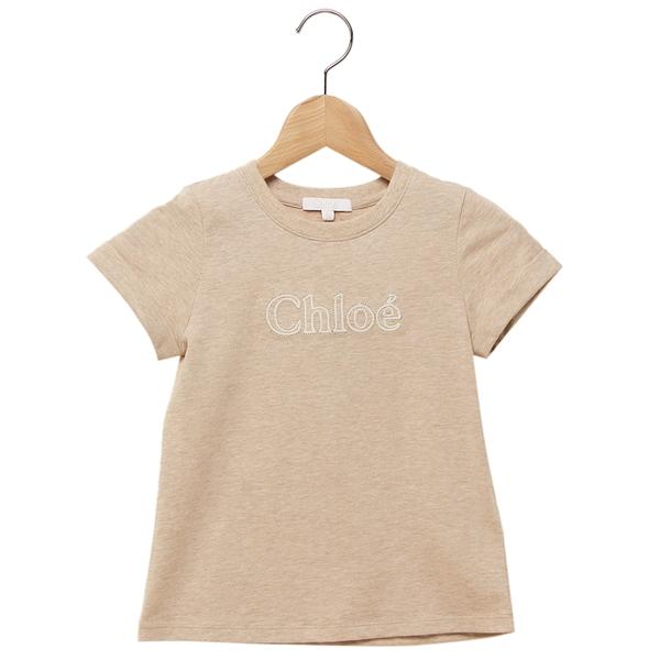 クロエ 子供服 Tシャツ カットソー ベージュ ガールズ CHLOE C20112 C03