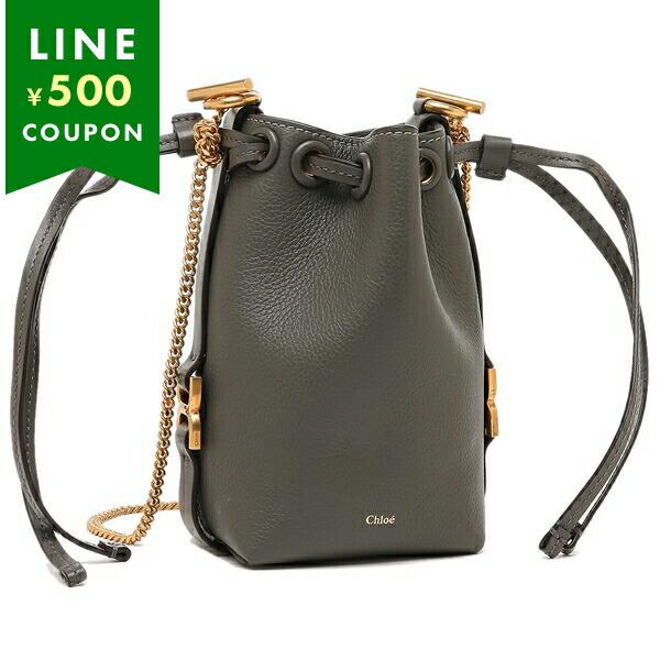 クロエ ショルダーバッグ マーシー マイクロバケットバッグ グレー レディース CHLOE CHC2...