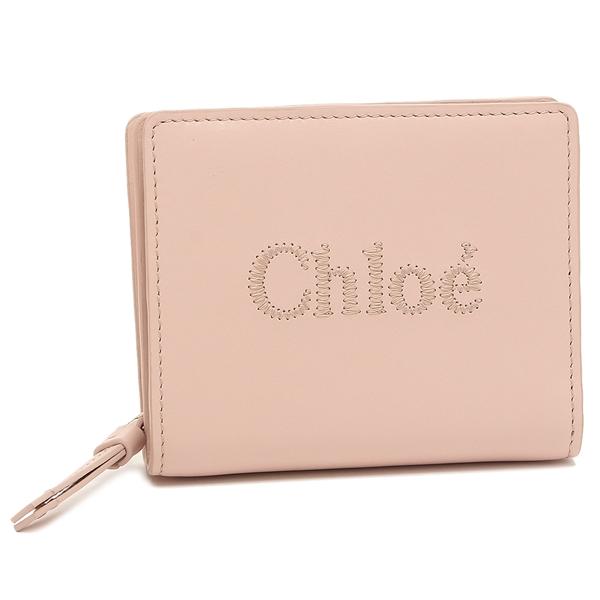 クロエ 二つ折り財布 センス コンパクト財布 ピンク レディース CHLOE CHC23SP867I...