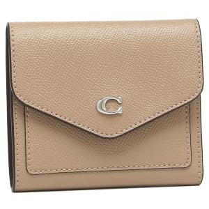 【P10% 6/1 20時~6/2 24時】コーチ COACH 二つ折り財布 ミニ財布 ベージュ ブラック レディース C2328 LHTAU｜axes