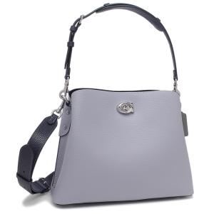 コーチ ショルダーバッグ ウィロウ グレー ブルー レディース COACH c2590 lhw9a WILLOW SHOULDER BAG GREY BLUE MULTI 2WAY｜axes