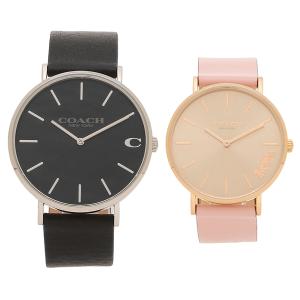 【P10％ ~5/13 9時】コーチ チャールズ ペリー41mm 36mm クォーツ ブラック ピンクゴールド COACH 14602149 14503332 レザー｜axes