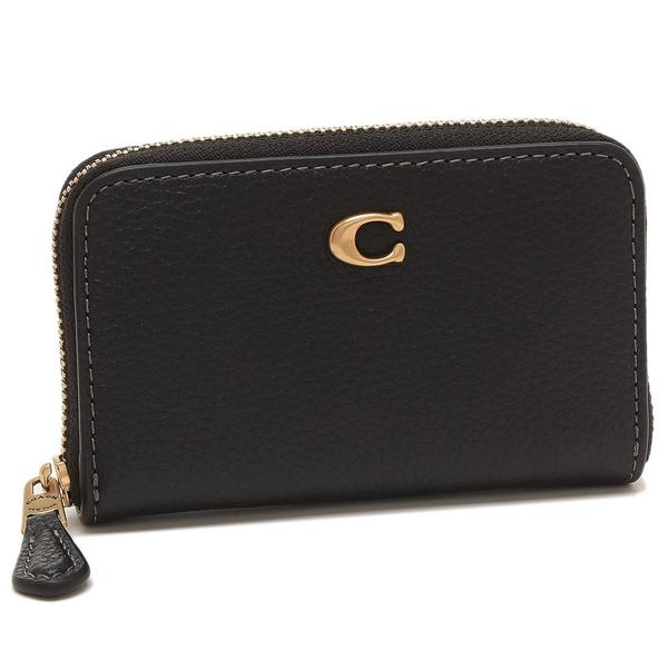コーチ カードケース スモールジップアラウンド ブラック レディース COACH CR551 B4B...
