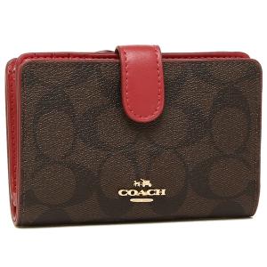 コーチ COACH 折財布 レディース F23553 IML72 ブラウン レッド アウトレット