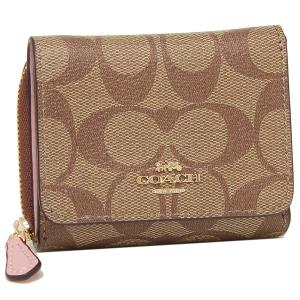 コーチ 折財布 アウトレット レディース COACH 41302 IMPWD カーキ ピンク