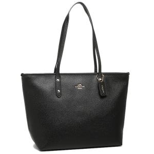 コーチ COACH バッグ レディース F58846 IMBLK クロスグレイン シティー ジップ トート トートバッグ ブラック アウトレット