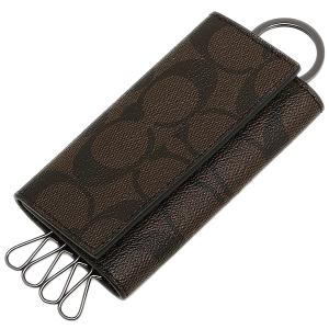 コーチ キーケース アウトレット COACH F64005 MA/BR マホガニー ブラウン