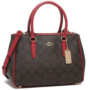 コーチ トートバッグ ショルダーバッグ アウトレット レディース COACH F67027 IML72 ブラウン レッド