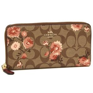 コーチ 長財布 アウトレット レディース COACH F78018 IMP4X WALLET カーキ ピンク