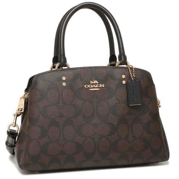 コーチ COACH ハンドバッグ ショルダーバッグ シグネチャー ミニサイズ ブラウン レディース ...