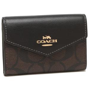 コーチ アウトレット カードケース シグネチャー 名刺入れ ブラウン ブラック レディース COACH CH202 IMAA8｜axes