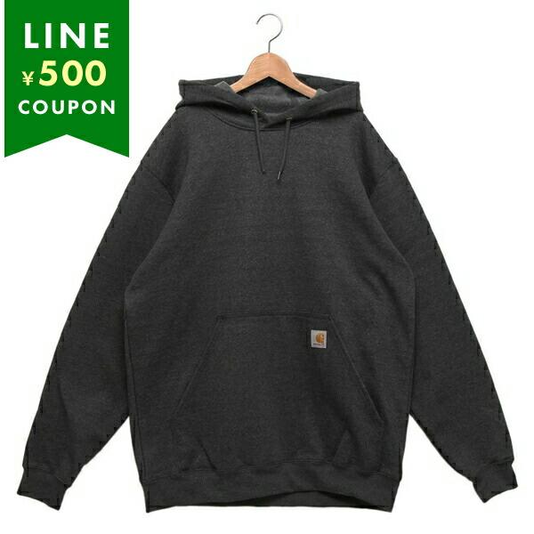 カーハート パーカー フーディー ミッドウェイトフードスウェット ワンポイント チャコールグレー メ...