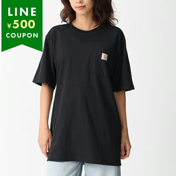 カーハート Carhartt Tシャツ カットソー ワークウェア ポケット ショートスリーブT ブラ...