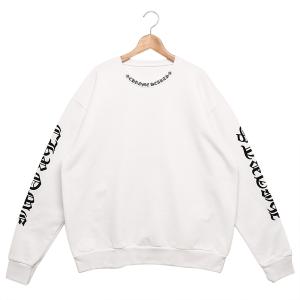 クロムハーツ カットソー ロングTシャツ Mサイズ ホワイト ブラック メンズ CHROME HEARTS 279310 WHITE NECK LINE LONG SLEEVE T-SHIRT｜axes