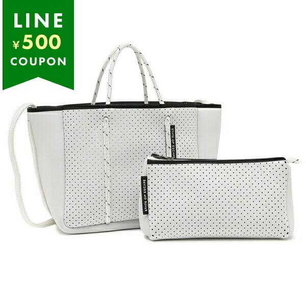 ステートオブエスケープ ショルダーバッグ プチエスケープ 2WAY キーフック ポーチ付き ホワイト...