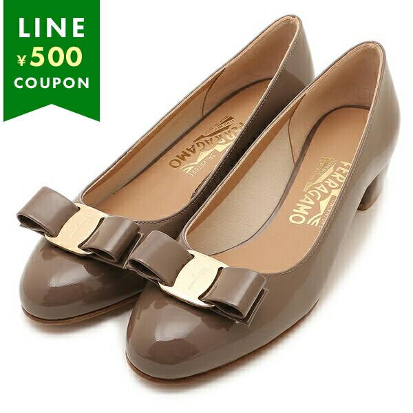 フェラガモ パンプス ヴァラ ブラウン レディース Salvatore Ferragamo 01B2...