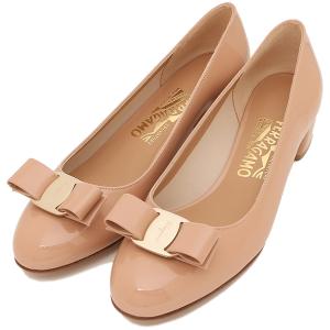 FERRAGAMO フェラガモ パンプス ヴァラ ブラウン レディース