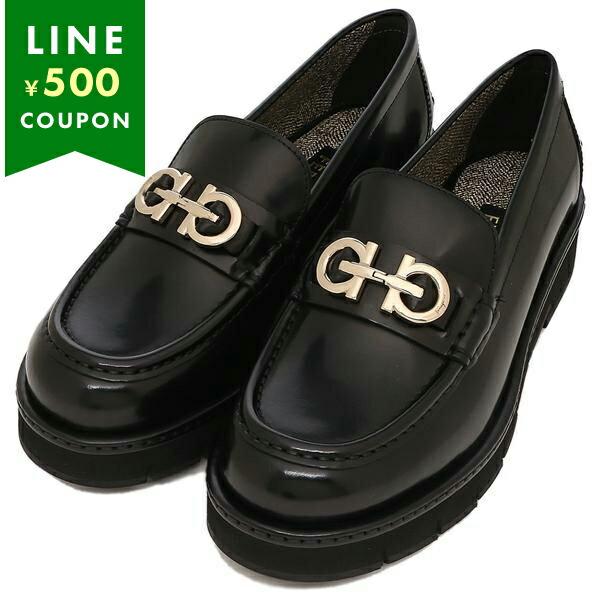 フェラガモ ローファー オックスフォード ガンチーニ モカシン ブラック レディース Salvato...