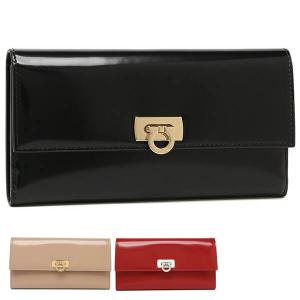 Salvatore Ferragamo ゴールド長財布　ガンチーニ　ゴールド 美品 ＊ サルヴァトーレフェラガモ ガンチーニ金具 長財布