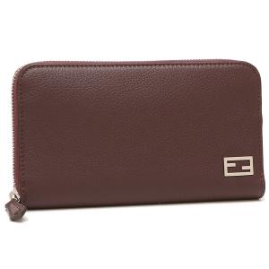 【P5％ 5/29 0時〜24時】フェンディ 長財布 バゲットジップアラウンド ワインレッド メンズ FENDI 7M0210 AJF6 F1HRV｜axes