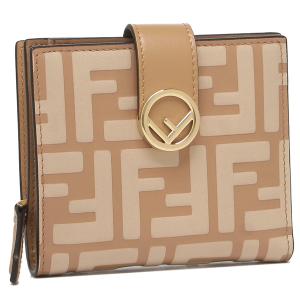 フェンディ 折り財布 レディース F IS FENDI エフ イズ フェンディ SMALL WALLET FENDI 8M0386 ACOJ F15KR ベージュ