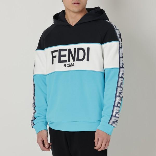 【P10 4/21 0時〜24時】フェンディ パーカー ホワイト メンズ FENDI FAF661 ...