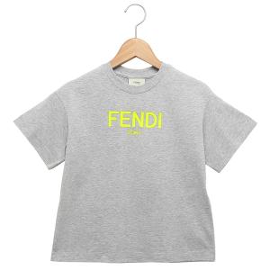 【P10% 6/9 0時〜6/9 24時】フェンディ Tシャツ グレー キッズ 子供服 レディース FENDI JUI137 7AJ F1L12｜axes