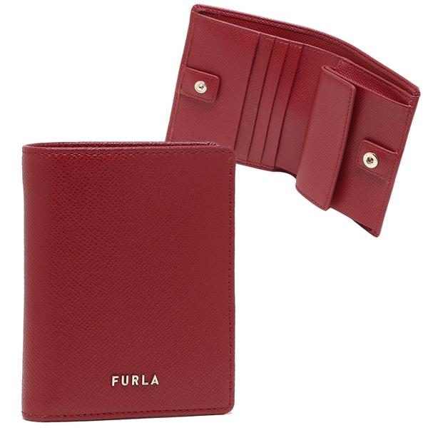フルラ アウトレット 二つ折り財布 クラシック コンパクト財布 レッド レディース FURLA PC...
