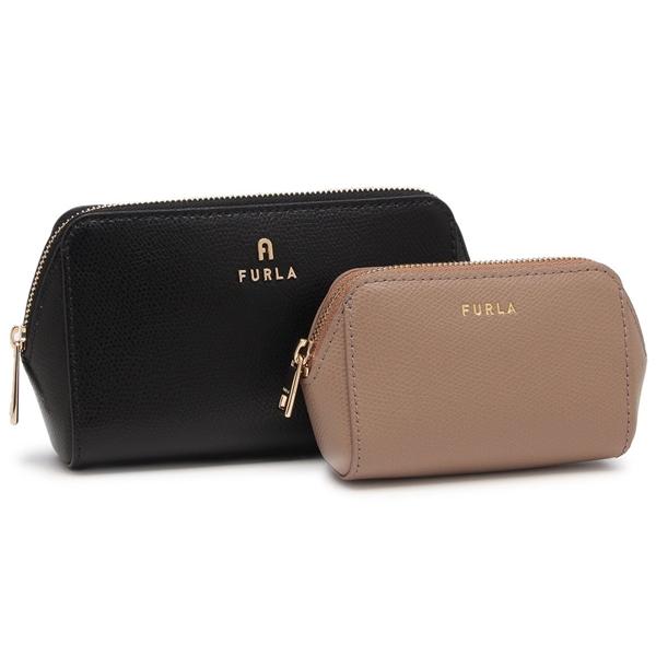 フルラ ポーチ カメリア 2点セット ブラック グレー レディース FURLA WE00453 AR...